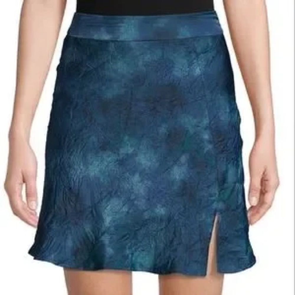 Free People Women's Martine Flirt Tie-Dye Mini Skirt Blue Size 0